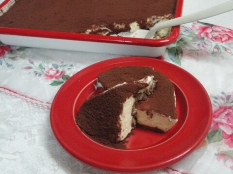 バットで作る☆お手軽ティラミス